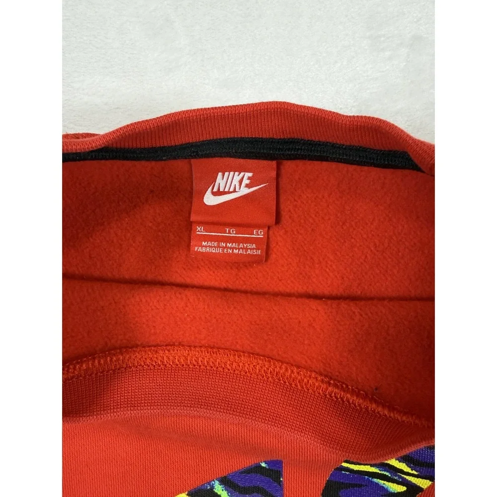 Nike Men's Vintage Crewneck Fleece Sweatshirt Red SZ XL 2XL Excellent